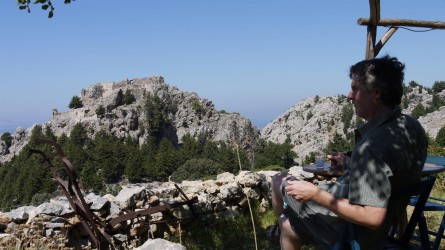 Imbiss mit Blick auf Palaio Pyli