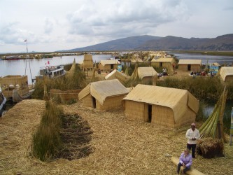 Schwimmende Uros Insel, Titicaca See