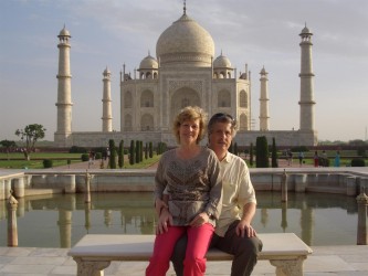 Hochzeitstag beim Taj Mahal, Agra