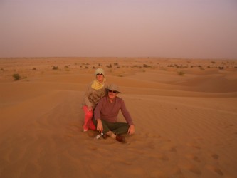 Sonnenuntergang in der Wüste Thar, Jaisalmer