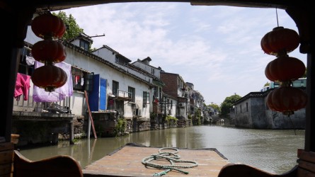 Bootsfahrt am Kaiserkanal, Suzhou