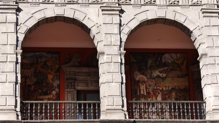 Wandmalerein von Diego Rivera, Palácio Nacional, Mexiko-Stadt