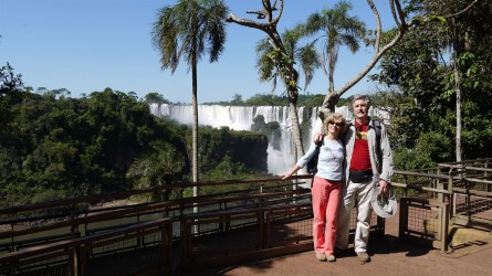 Erster Blick auf die Iguacú Wasserfälle - Cataratas do Iguaçu