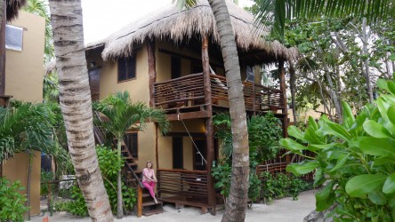 Unser Quartier am Strand, Tulum