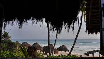 Unser Quartier am Strand, Tulum