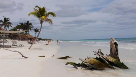 Strandspaziergang im Jänner - Tulum, Yucatán
