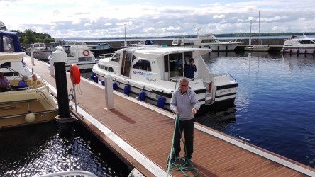 Anlegen im Terryglass Harbour, Lough Derg