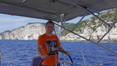 Rudergänger Rupert, Außenküste von Paxos