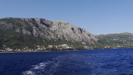 Von Barbati geht es zurück zur Marina Gouvia