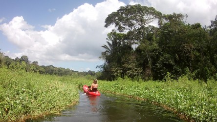 Kanufahrt zum Wasserfall