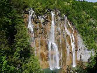 Großer Wasserfall Veliki slap, untere Seen