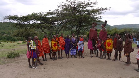 Besuch eines Massai Dorfs