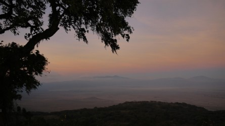 Abend beim Ngorongoro Krater