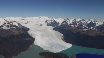 Erster Blick auf den Perito Moreno Gletscher