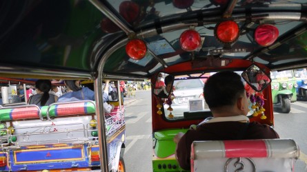 Im Tuk Tuk zurück zum Hotel