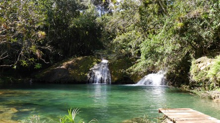 Badestopp bei Wanderung im Parque Guanayara