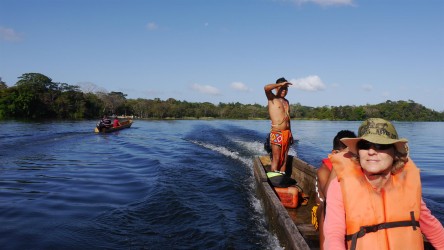 Einbaumfahrt am Alajuela-See