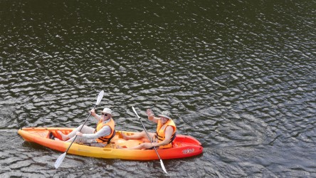 Kanufahrt zum Wasserfall