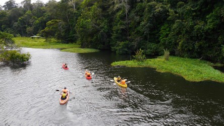 Kanufahrt zum Wasserfall