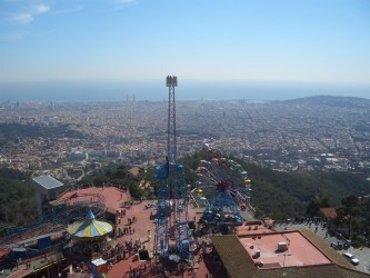 Blick auf Barcelona vom Tibidabo