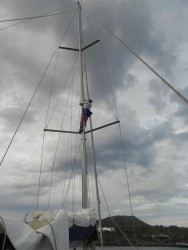 Peter am Mast - © Crew