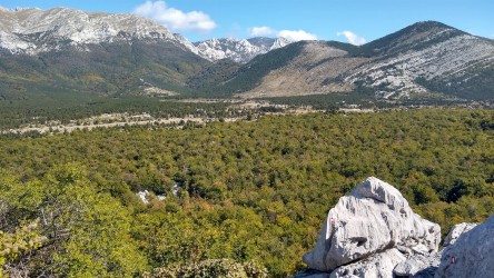 Blick zurück auf die Hochebene