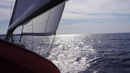 Kurs Hydra unter Segel