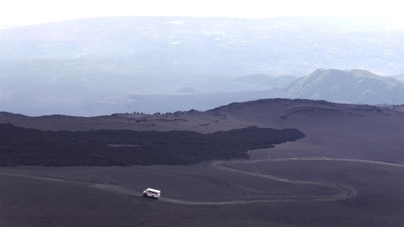 Blick auf altes Lavafeld