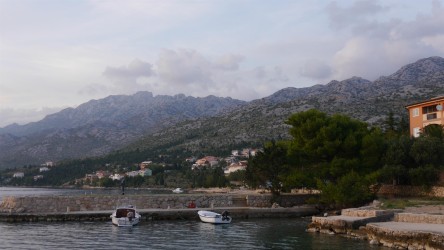 Blick auf die Wanderberge, Pansion Michael