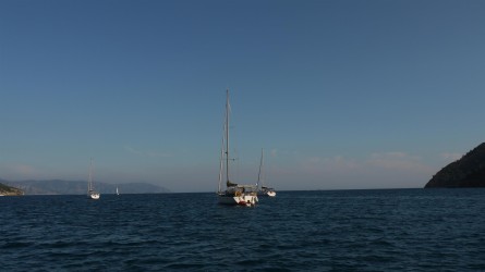 Unser Ankerplatz in der Ekinçik Bucht