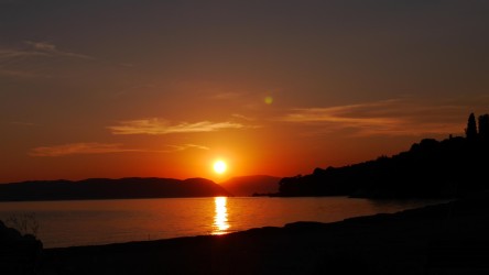 Sonnenuntergang am Strand, Neo Klima