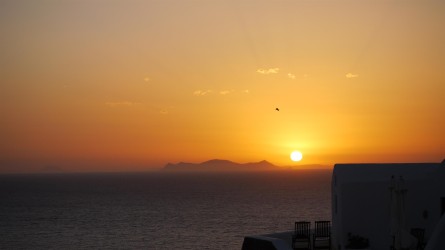 Abendlicher Ausblick von unserer Terrasse