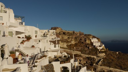 Abendstimmung beim Hotel