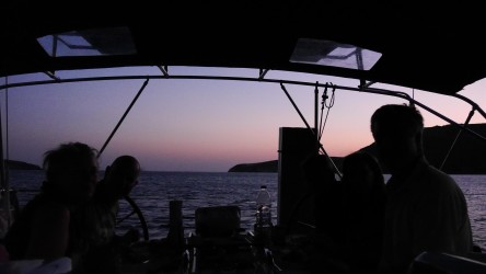 Abendessen vor Anker, Ormos Koutalas