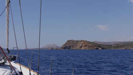 Kap Sounion in Sicht