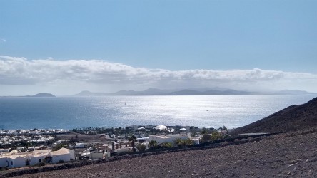 Playa Blanca, Blick auf Fuerteventura