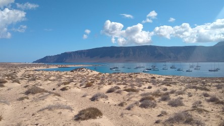 Blick auf Lanzarote von La Graciosa