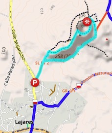 Route Lajares - Calderón Hondo © OsmAnd/OSM