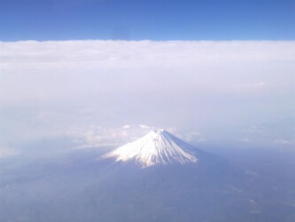 Mount Fuji am Flug nach Hiroshima