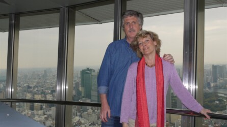 Herta und Christian am Tokyo Tower