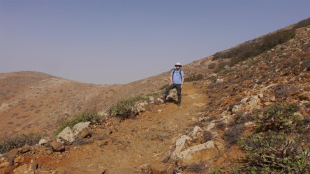 Abstieg am Camino Natural