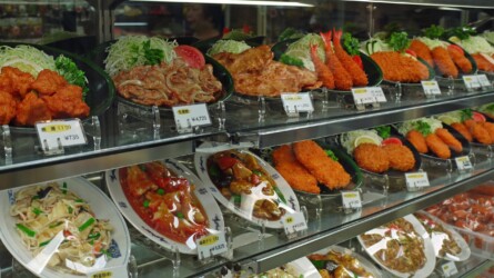 Speisekarte in der Auslage