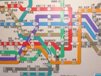 Metro Netzkarte mit Fahrpreisen