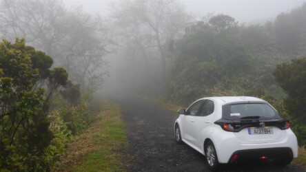 Unterwegs im nebligen Hochland von Flores