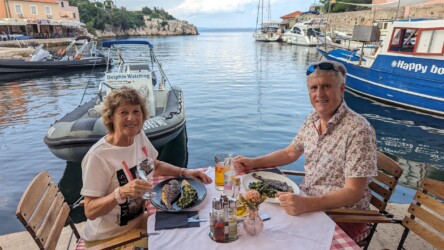 Lunch in Mandrac-Bucht, Veli Lošinj