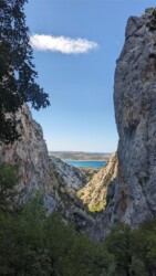 Blick zurück beim Aufstieg