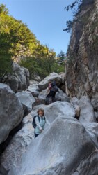 Etwas Kraxlerei in der Schlucht