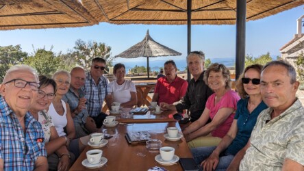 Kaffeepause beim Aussichtspunkt