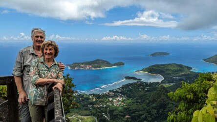 Traumhafter Ausblick am Trail-Endpunkt