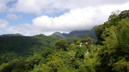 Route de Balata in die Berge